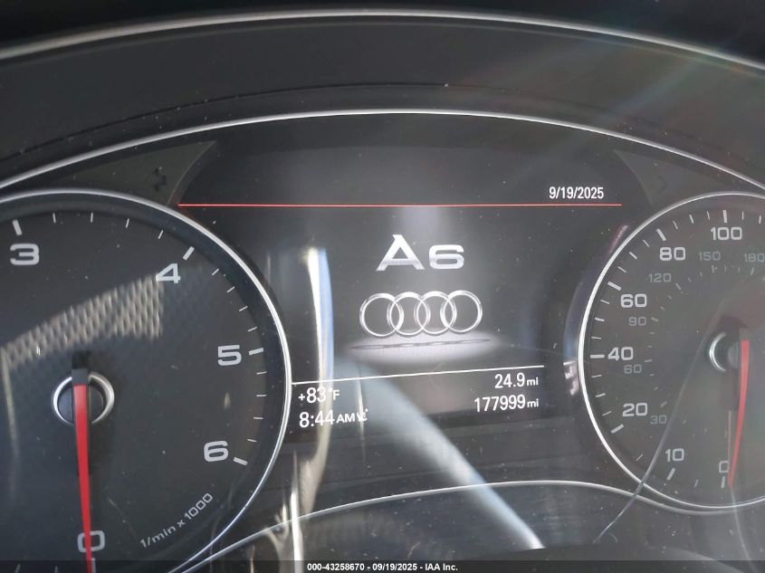 2014 Audi A6 3.0 Tdi Premium Plus VIN: WAUHMAFC5EN040385 Lot: 43258670