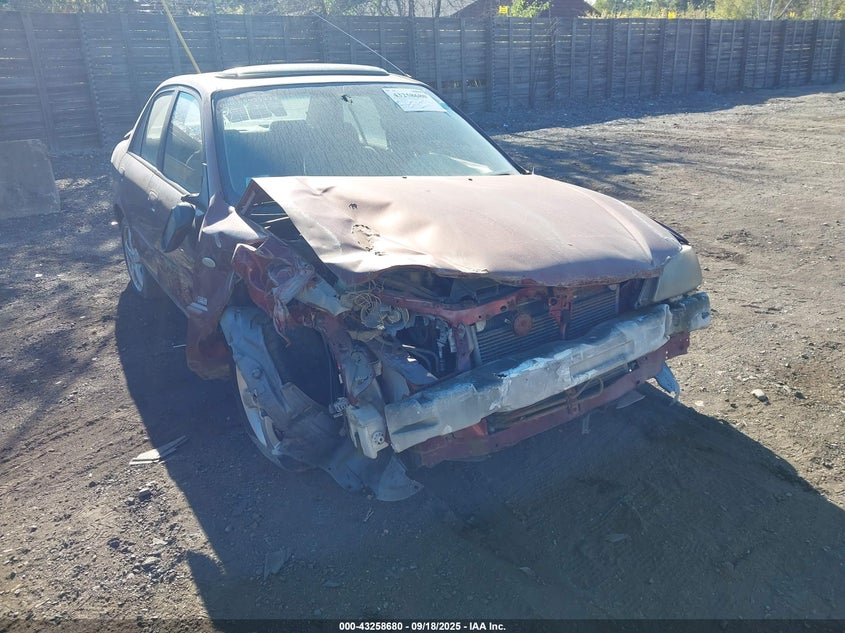 2002 Mazda Protege Dx/Es/Lx VIN: JM1BJ225821625706 Lot: 43258680