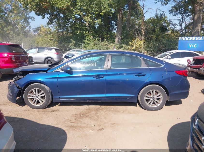 2016 Hyundai Sonata Se VIN: 5NPE24AF7GH288316 Lot: 43258689