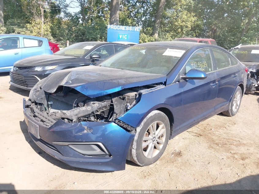 2016 Hyundai Sonata Se VIN: 5NPE24AF7GH288316 Lot: 43258689