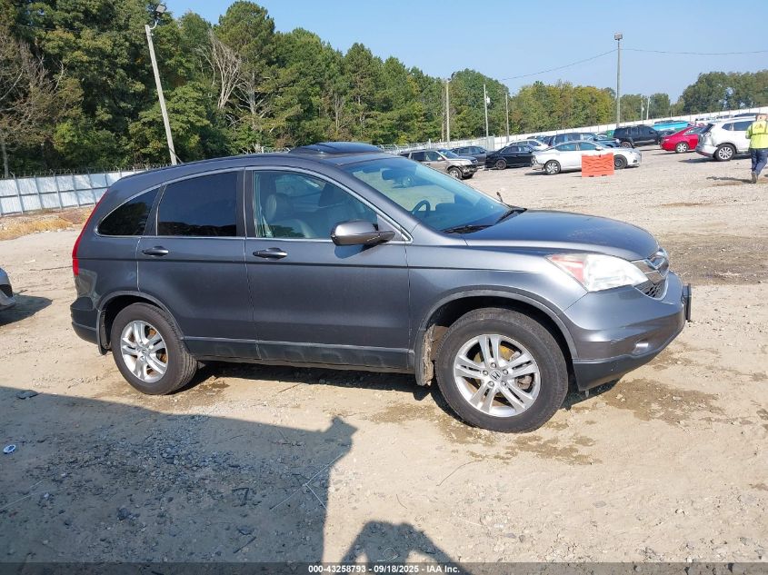 2010 Honda Cr-V Ex-L VIN: 5J6RE3H7XAL020827 Lot: 43258793