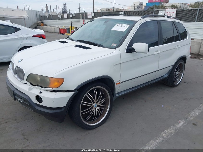 2001 BMW X5 4.4 white other gasoline WBAFB33541LH25484 photo #3