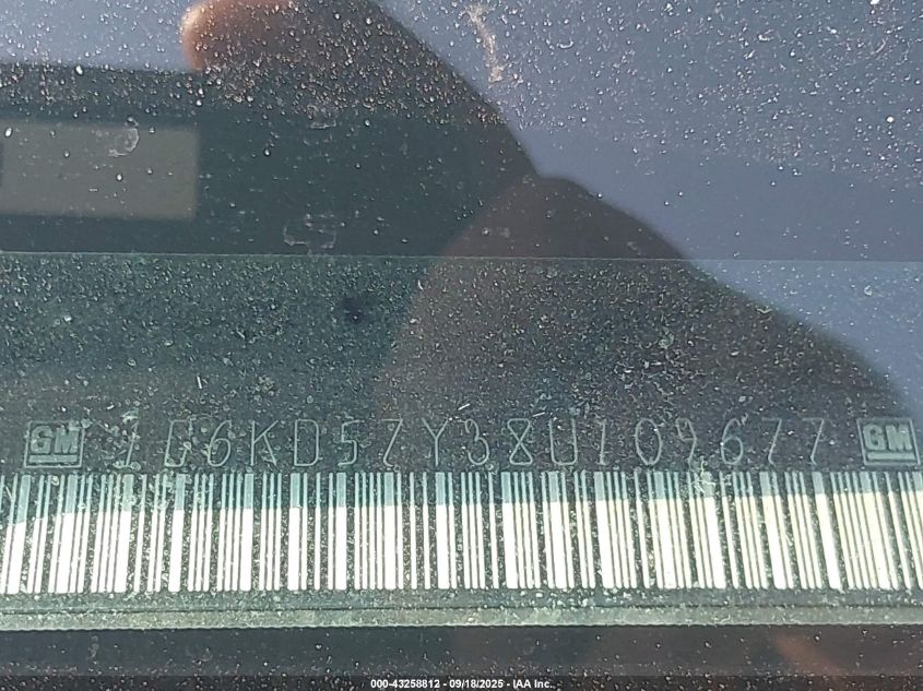 2008 Cadillac Dts 1Sa VIN: 1G6KD57Y38U109677 Lot: 43258812