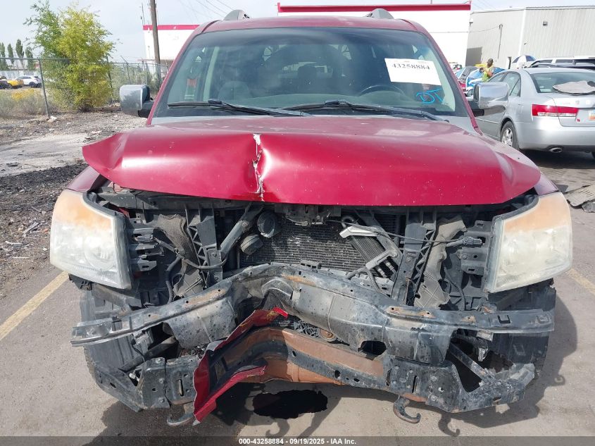 2009 Nissan Armada Se VIN: 5N1AA08C39N601303 Lot: 43258884