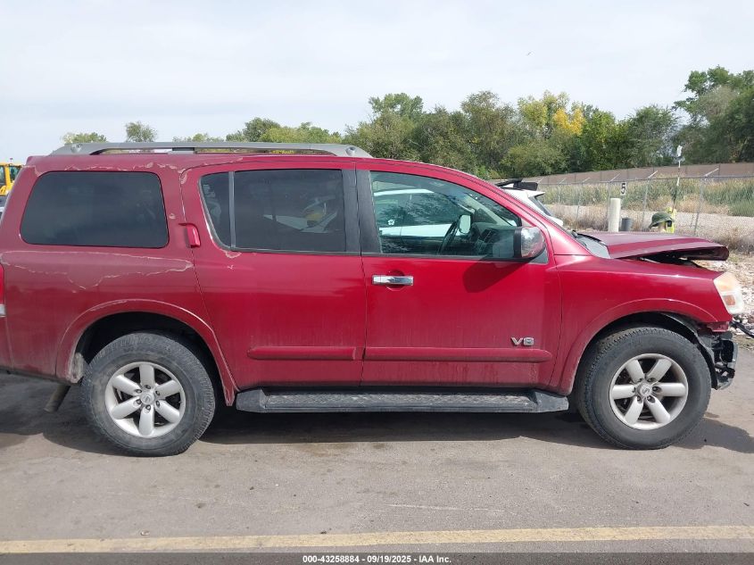 2009 Nissan Armada Se VIN: 5N1AA08C39N601303 Lot: 43258884