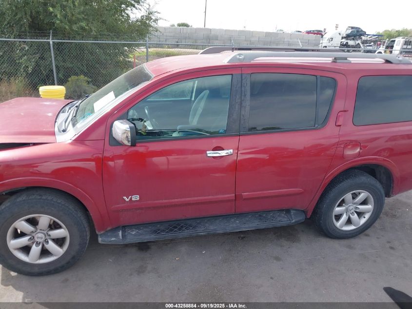 2009 Nissan Armada Se VIN: 5N1AA08C39N601303 Lot: 43258884