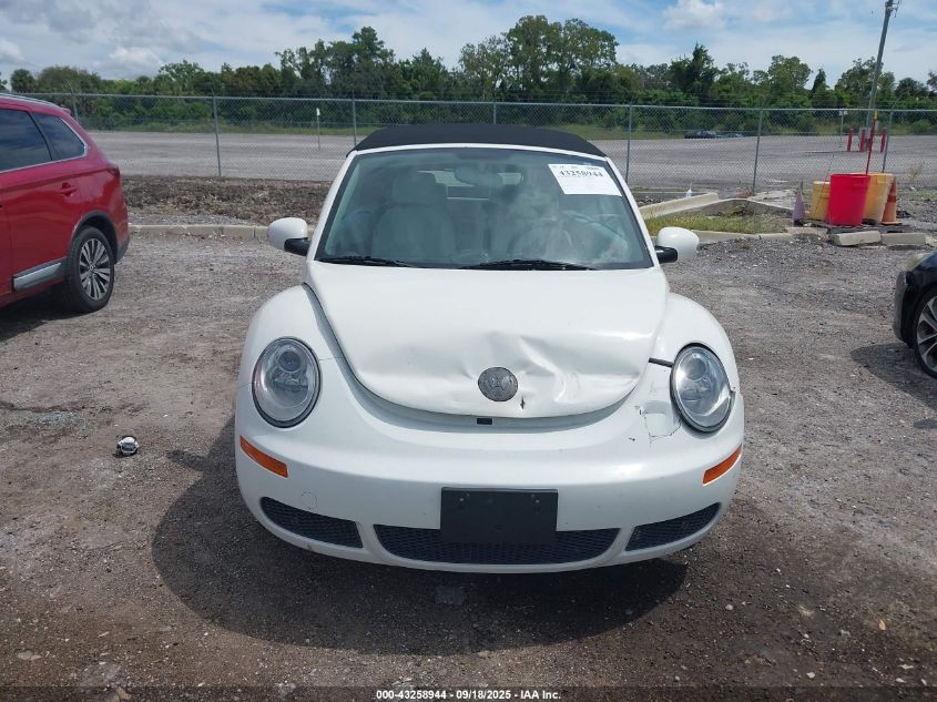 2007 Volkswagen New Beetle Triple White VIN: 3VWFF31Y77M423385 Lot: 43258944