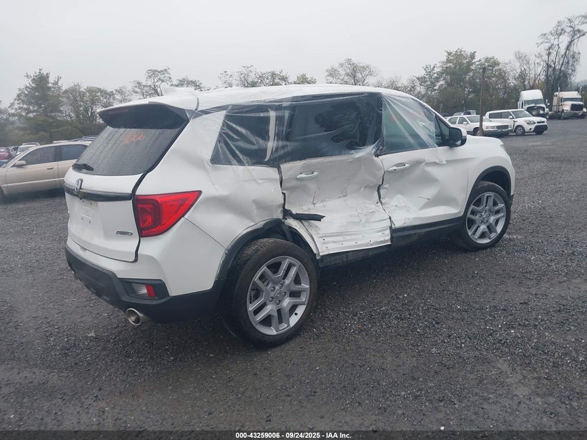 Vin: 5fnyf8h50rb017606, lot: 43753573, honda passport awd ex-l 20244