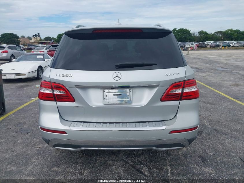 2012 Mercedes-Benz Ml 350 4Matic VIN: 4JGDA5HB3CA076534 Lot: 43259033
