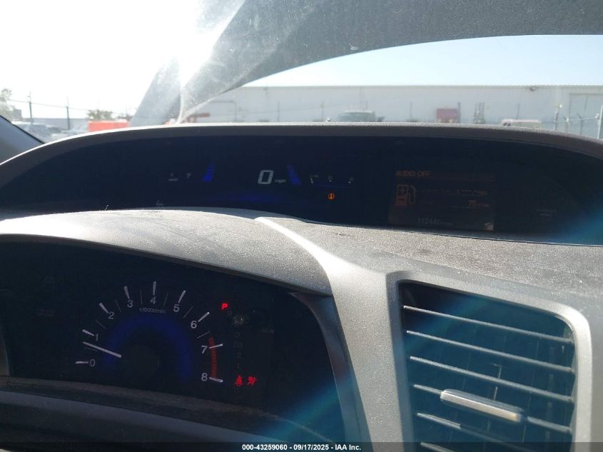 2012 Honda Civic Lx VIN: 19XFB2F52CE093943 Lot: 43259060