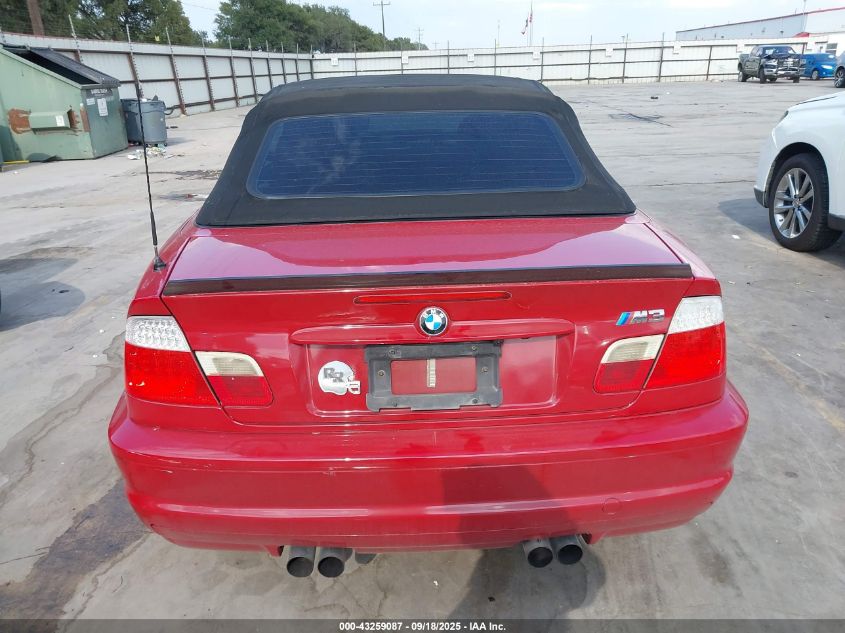 2002 BMW M3 VIN: WBSBR93462EX22248 Lot: 43259087