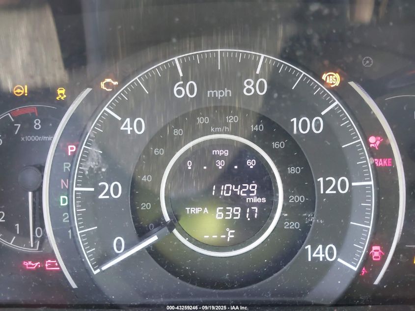 2012 Honda Cr-V Ex-L VIN: 5J6RM4H70CL062919 Lot: 43259246