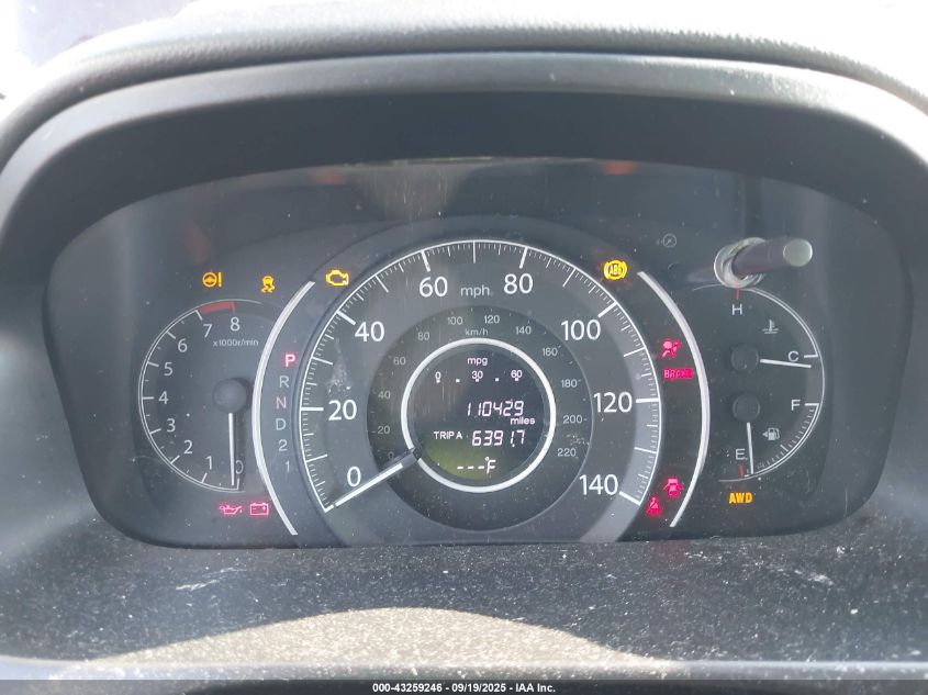 2012 Honda Cr-V Ex-L VIN: 5J6RM4H70CL062919 Lot: 43259246