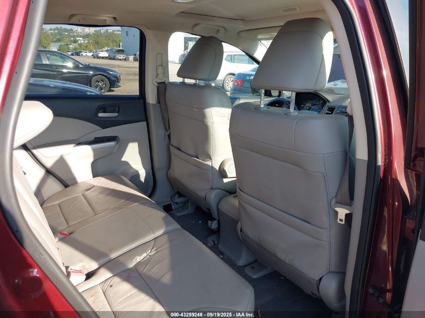 2012 Honda Cr-V Ex-L VIN: 5J6RM4H70CL062919 Lot: 43259246