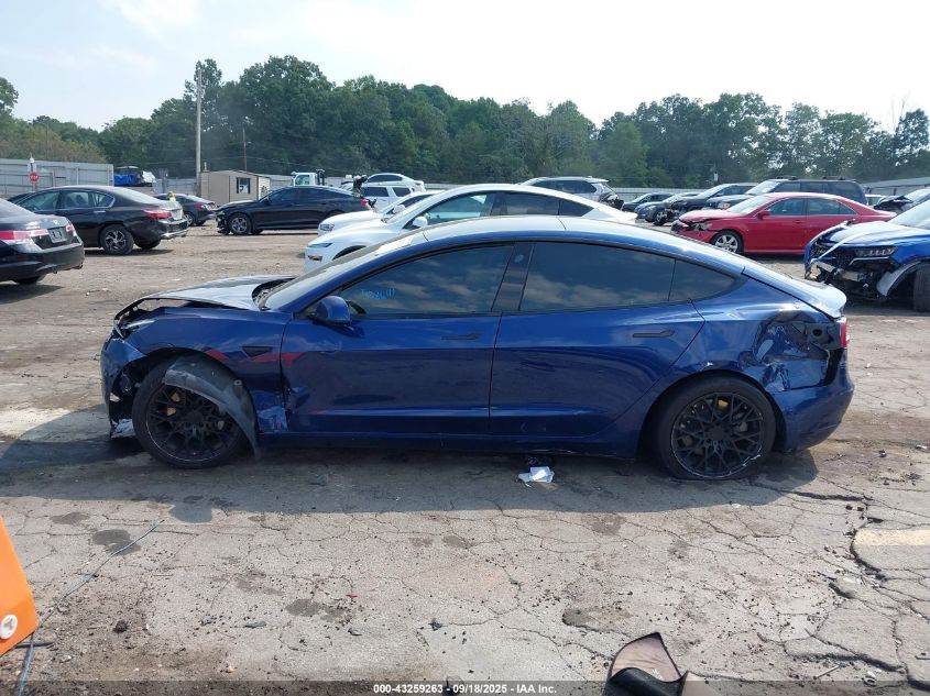 2021 Tesla Model 3 Standard Range Plus Rear-Wheel Drive VIN: 5YJ3E1EA1MF086111 Lot: 43259263
