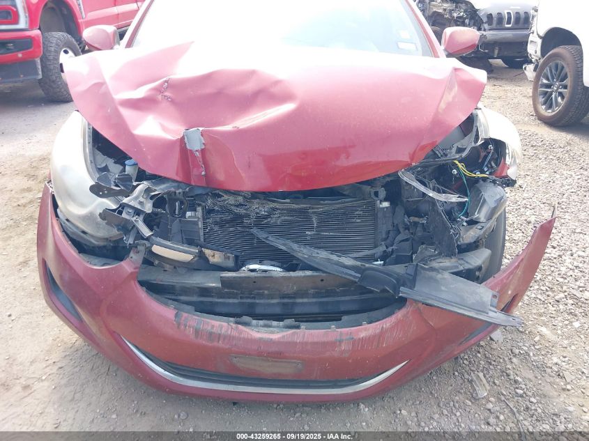 2013 Hyundai Elantra Gls VIN: KMHDH4AE3DU556549 Lot: 43259265