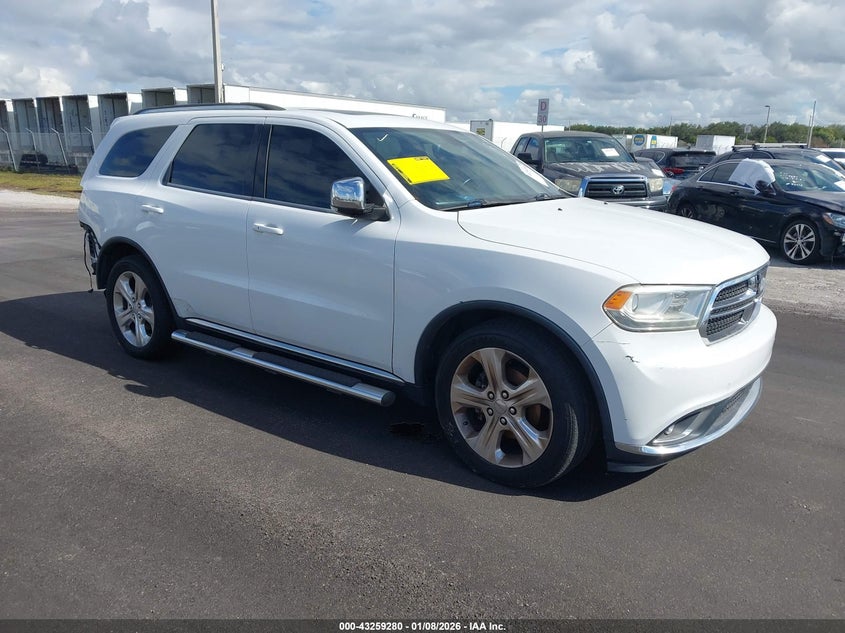Vin: 1c4rdhdg0ec306820, lot: 43753848, dodge durango limited 20141