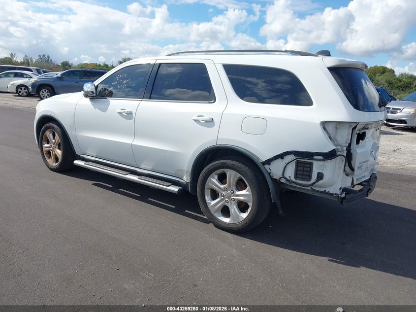 Vin: 1c4rdhdg0ec306820, lot: 43753848, dodge durango limited 20143