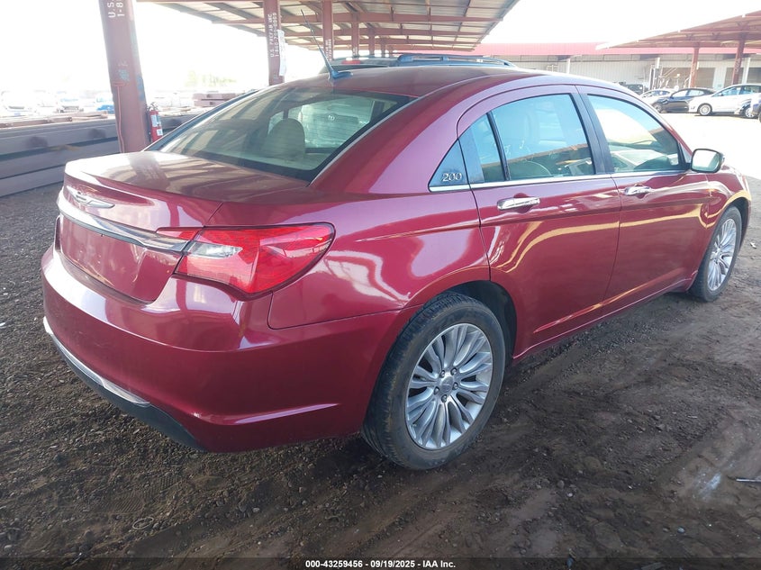 Vin: 1c3bc2fg7bn505754, lot: 43754024, chrysler 200 limited 20114