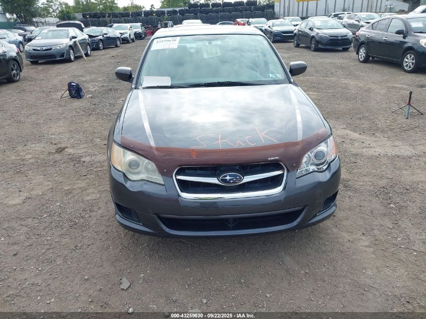 2009 Subaru Legacy 2.5I VIN: 4S3BL616497232661 Lot: 43259630