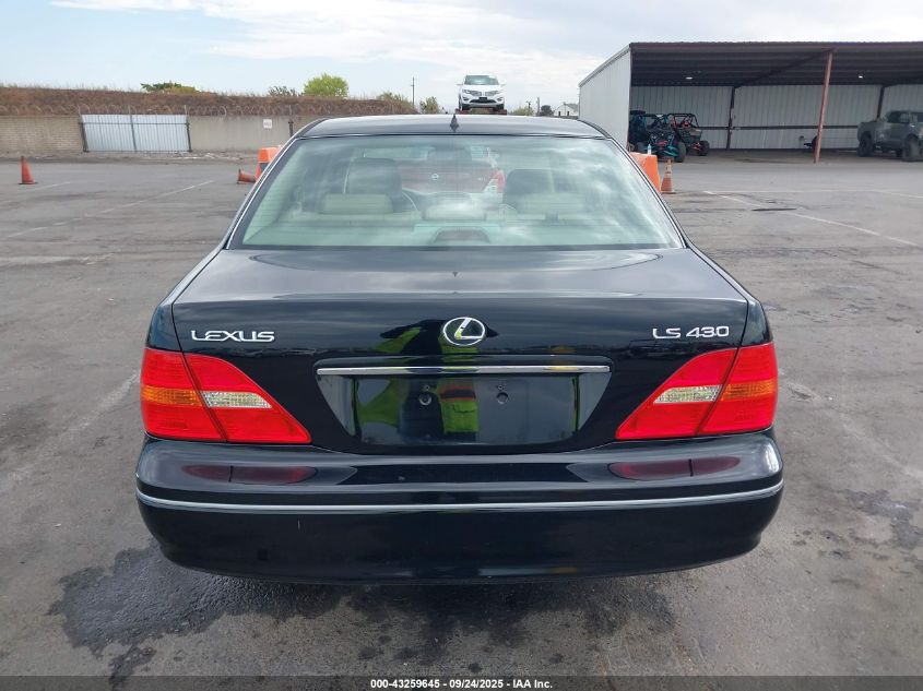 2001 Lexus Ls 430 VIN: JTHBN30F910041212 Lot: 43259645