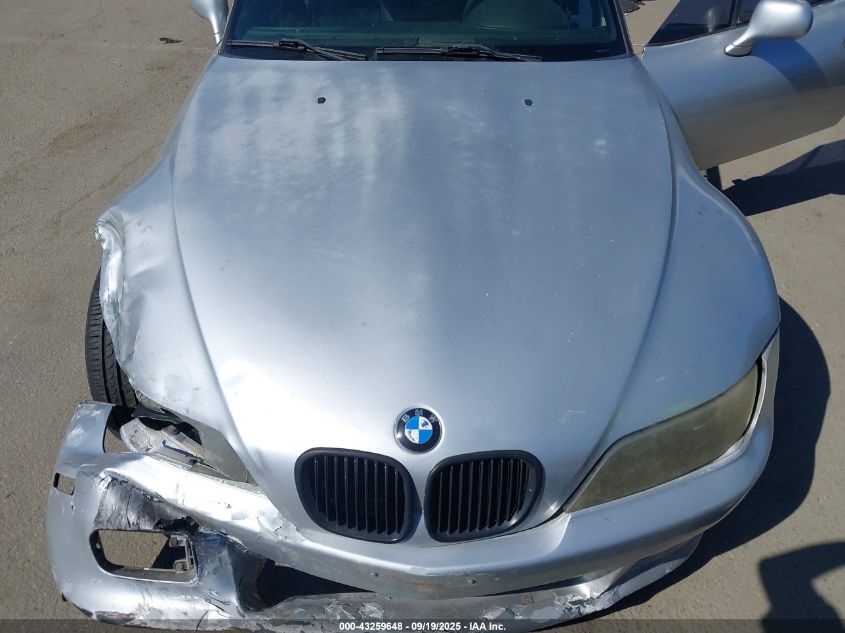 2000 BMW Z3 2.8 VIN: 4USCH3341YLF70912 Lot: 43259648