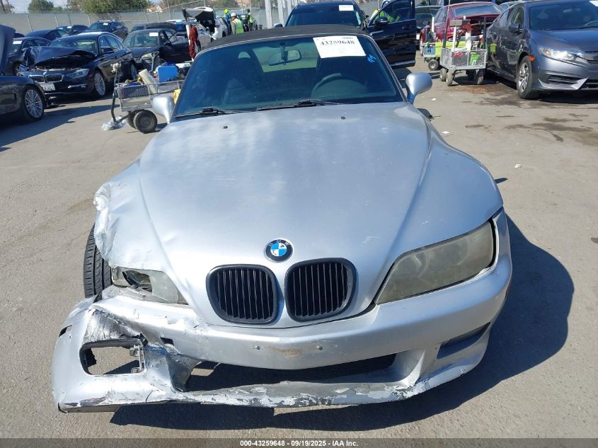 2000 BMW Z3 2.8 VIN: 4USCH3341YLF70912 Lot: 43259648