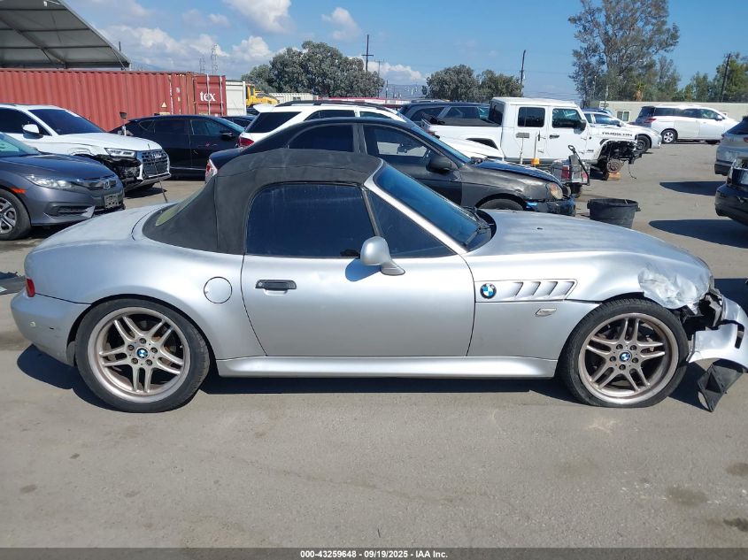 2000 BMW Z3 2.8 VIN: 4USCH3341YLF70912 Lot: 43259648