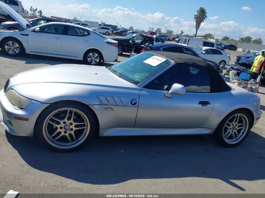2000 BMW Z3 2.8 VIN: 4USCH3341YLF70912 Lot: 43259648