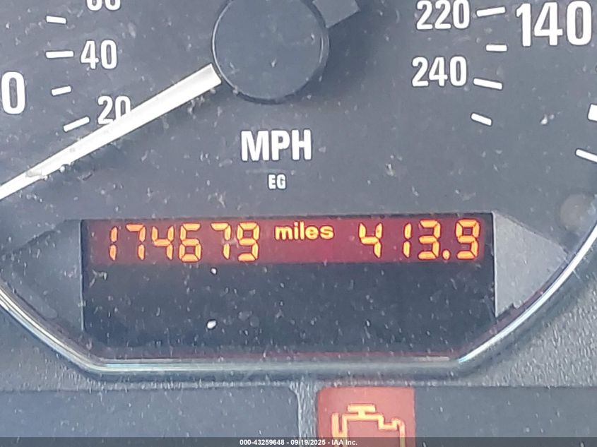 2000 BMW Z3 2.8 VIN: 4USCH3341YLF70912 Lot: 43259648