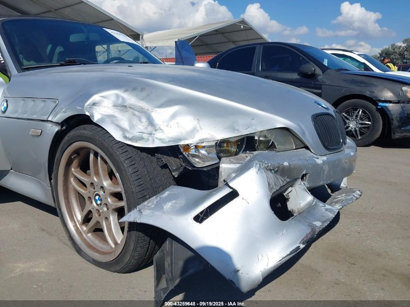 2000 BMW Z3 2.8 VIN: 4USCH3341YLF70912 Lot: 43259648