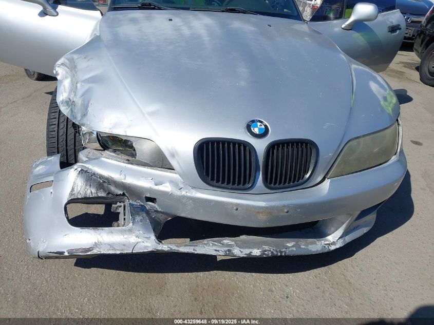 2000 BMW Z3 2.8 VIN: 4USCH3341YLF70912 Lot: 43259648
