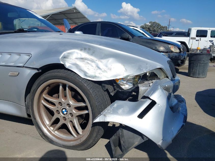 2000 BMW Z3 2.8 VIN: 4USCH3341YLF70912 Lot: 43259648