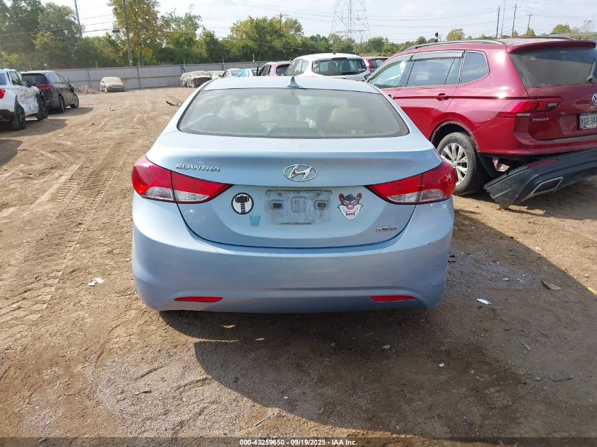 2012 Hyundai Elantra Limited (Ulsan Plant) VIN: KMHDH4AE7CU314040 Lot: 43259650