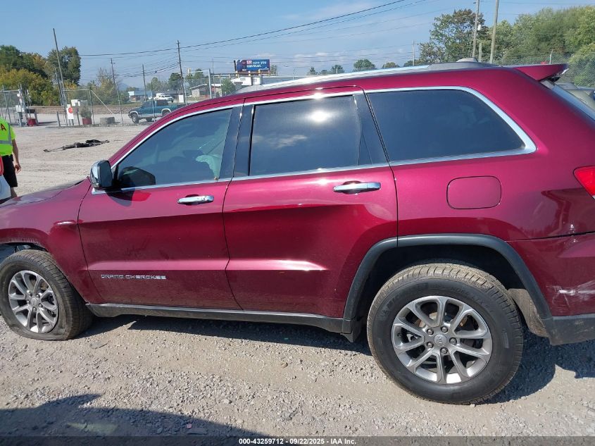 2016 Jeep Grand Cherokee Limited VIN: 1C4RJFBG8GC360109 Lot: 43259712