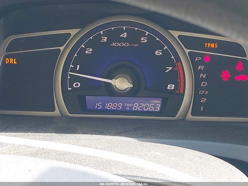 2009 Honda Civic Lx VIN: 2HGFA16579H522618 Lot: 43259770