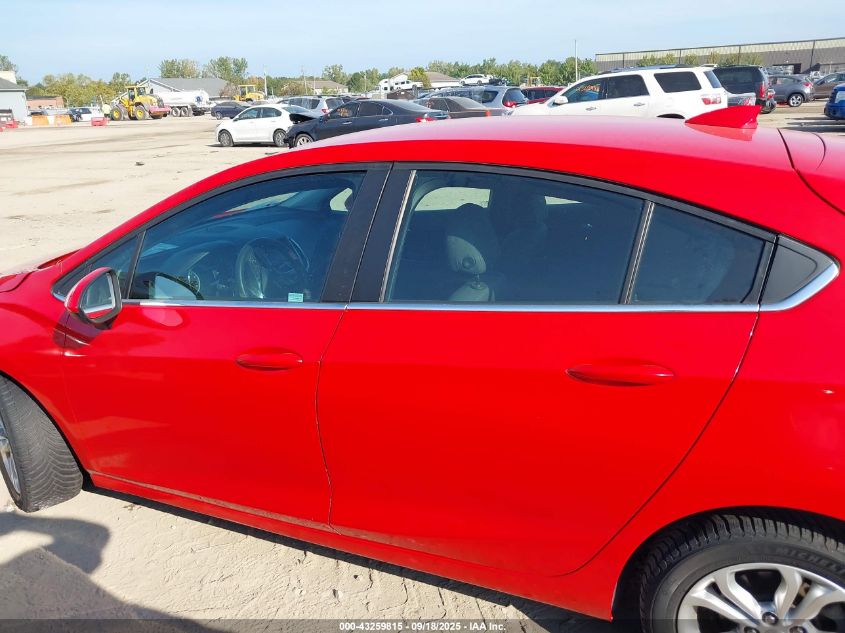 2019 Chevrolet Cruze Lt VIN: 3G1BE6SMXKS545849 Lot: 43259815