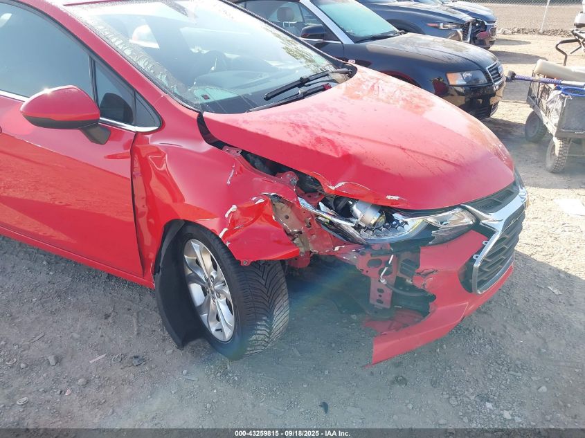 2019 Chevrolet Cruze Lt VIN: 3G1BE6SMXKS545849 Lot: 43259815