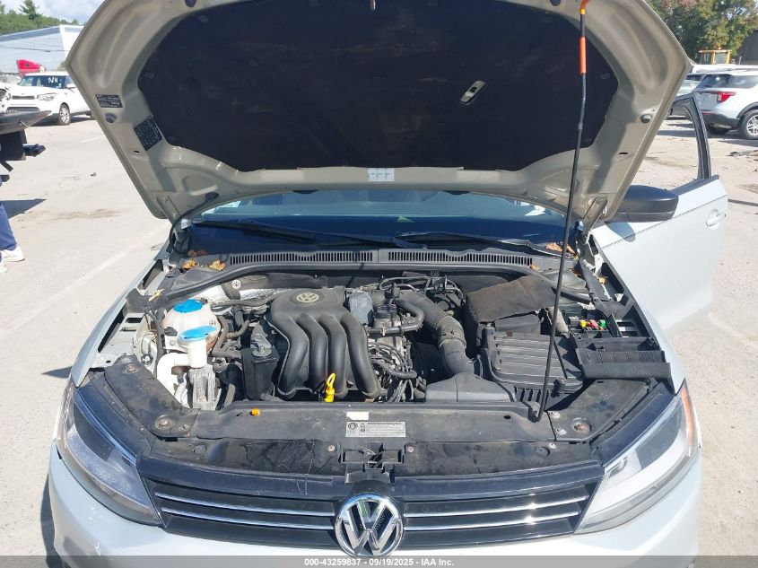 2011 Volkswagen Jetta 2.0L S VIN: 3VW2K7AJXBM330034 Lot: 43259837