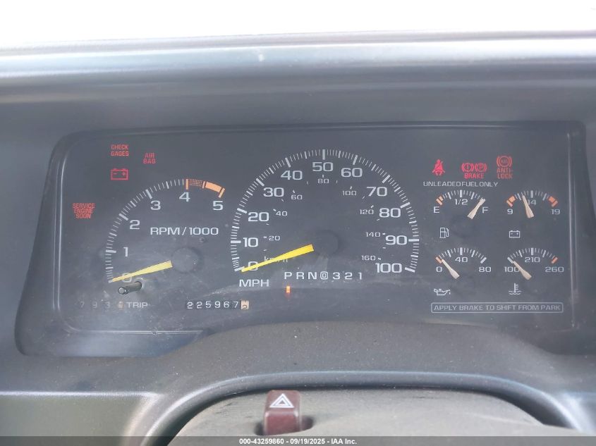 1995 Chevrolet Gmt-400 C2500 VIN: 2GCFC29K4S1221139 Lot: 43259860