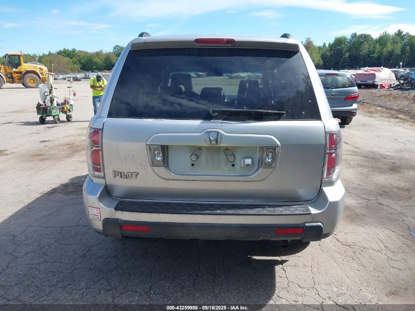2006 Honda Pilot Ex-L VIN: 5FNYF28796B011331 Lot: 43259906