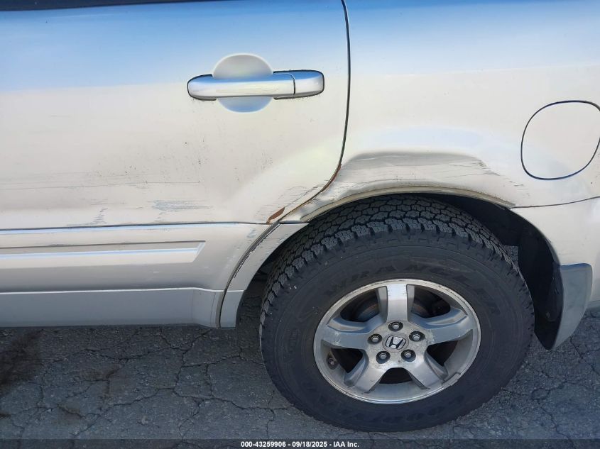 2006 Honda Pilot Ex-L VIN: 5FNYF28796B011331 Lot: 43259906