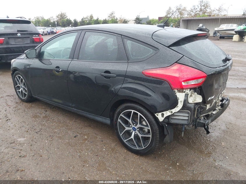 2018 Ford Focus 2.0 Sel Black Lot 111043260030 Vin 1FADP3M20JL211408
