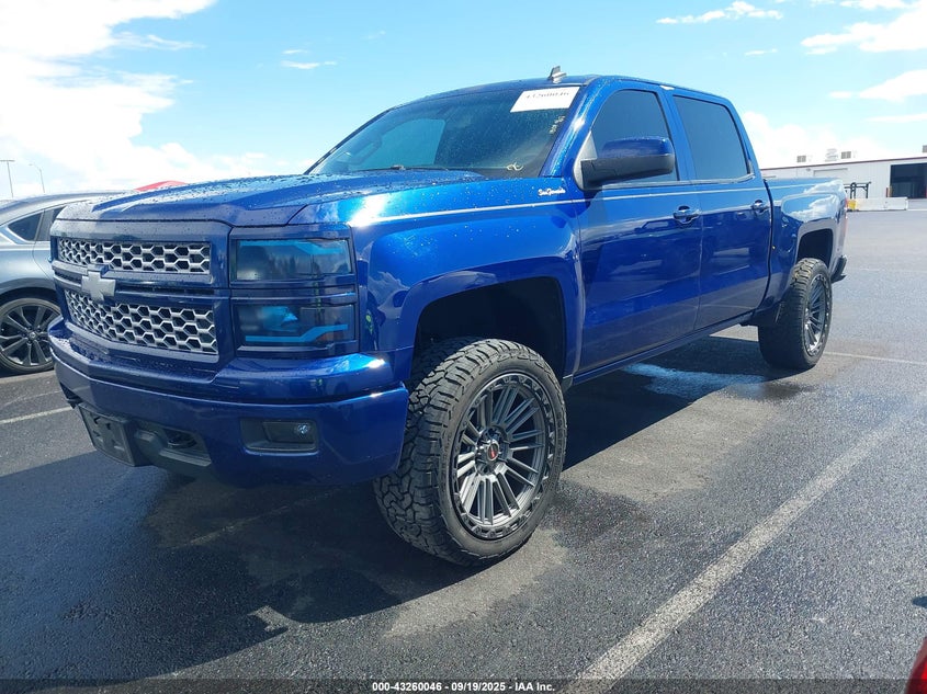 Vin: 3gcpcrecxeg489801, lot: 43754614, chevrolet silverado 1500 1lt 20142