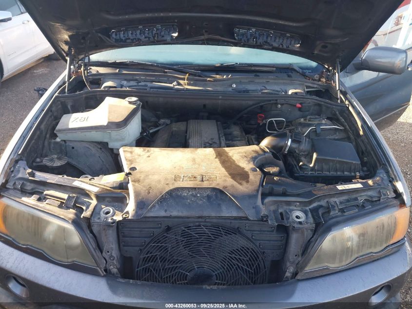 2002 BMW X5 3.0I VIN: 5UXFA53582LV72672 Lot: 43260053