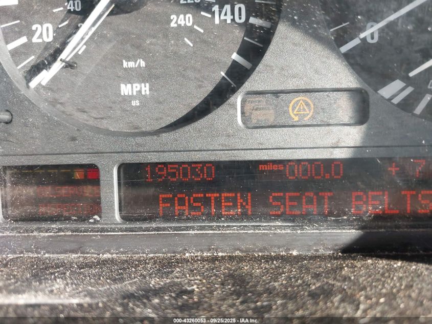 2002 BMW X5 3.0I VIN: 5UXFA53582LV72672 Lot: 43260053