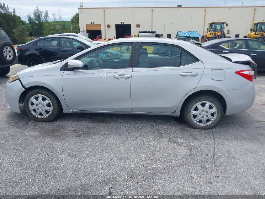 2014 Toyota Corolla L VIN: 2T1BURHEXEC104607 Lot: 43260117