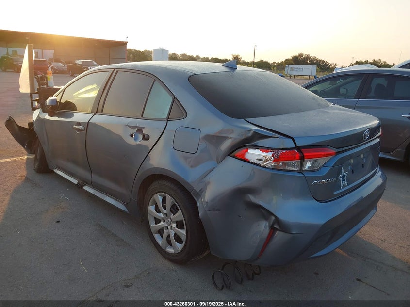2021 Toyota Corolla Le grey sedan gasoline 5YFEPMAE8MP221084 photo #4