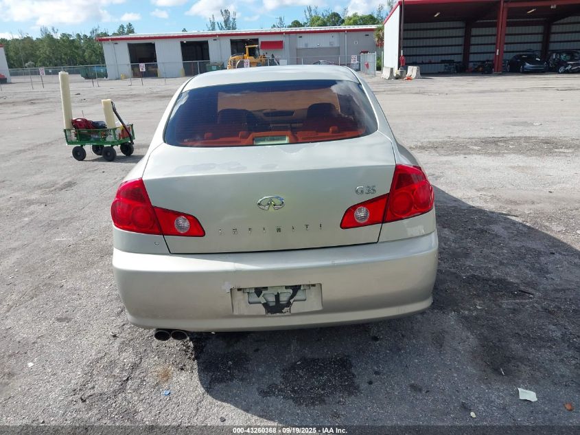 2005 Infiniti G35 VIN: JNKCV51E85M224153 Lot: 43260368