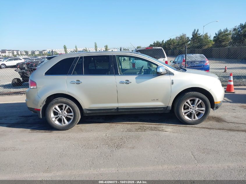 2010 Lincoln Mkx VIN: 2LMDJ6JC5ABJ07944 Lot: 43260373